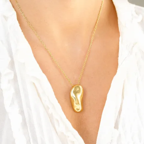 vattentät halsband i förgyllt stål - OCEANA