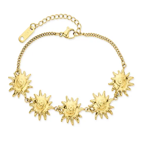 vattentät sol armband i förgyllt stål - OCEANA