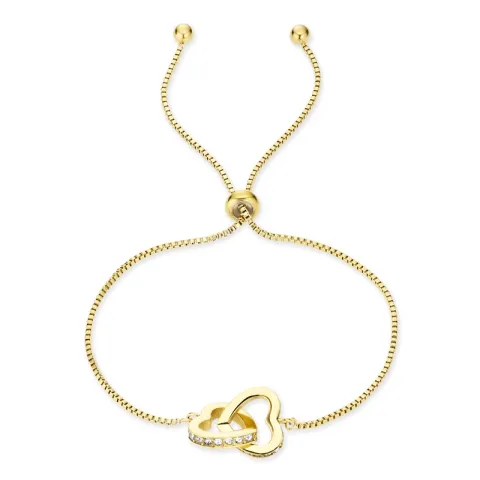 vattentät hjärta armband i förgyllt stål - OCEANA