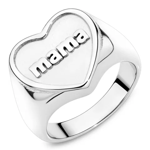 vattentät hjärta ring i stål - OCEANA