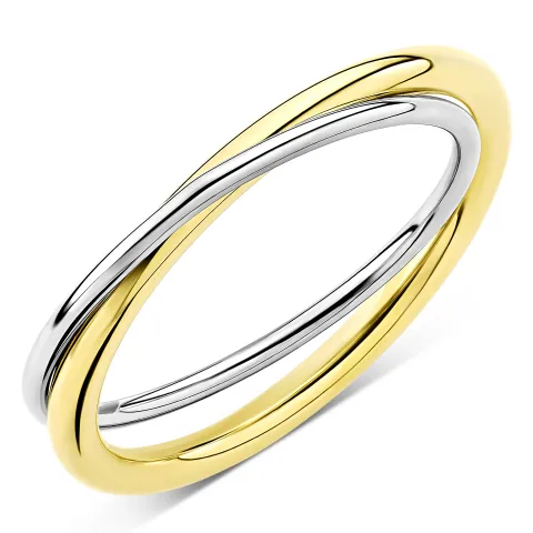 vattentät ring i förgyllt stål - OCEANA