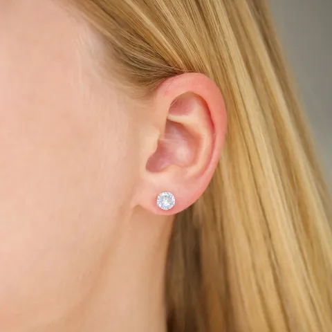 6 mm vattentät örhängestift i förgyllt stål - OCEANA