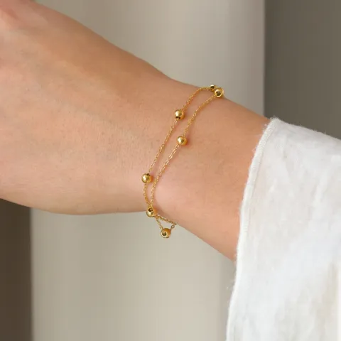 vattentät kula armband i förgyllt stål - OCEANA