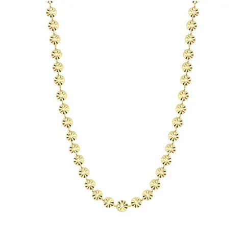 vattentät rund halsband i förgyllt stål - OCEANA