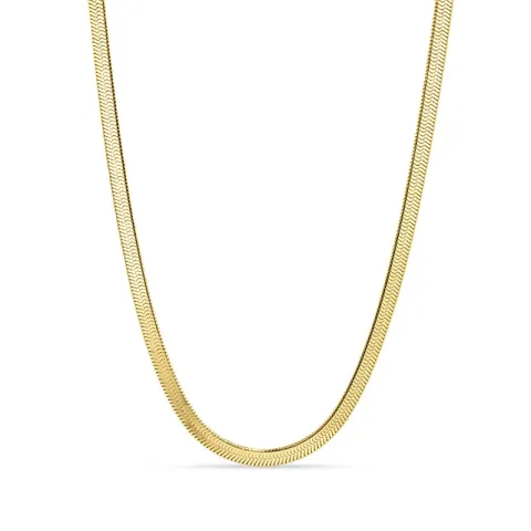 vattentät halsband i förgyllt stål 37 + 5 cm x 3,5 mm  - OCEANA