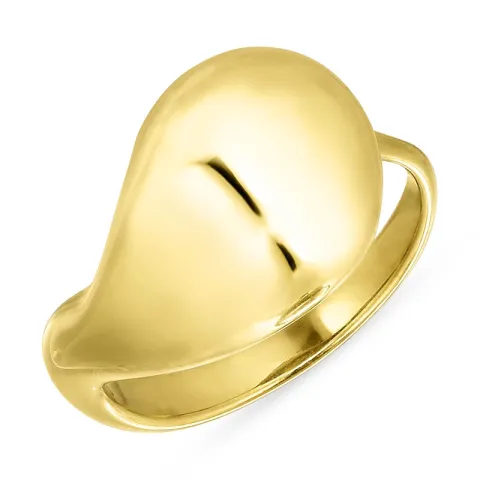 vattentät ring i förgyllt stål - OCEANA