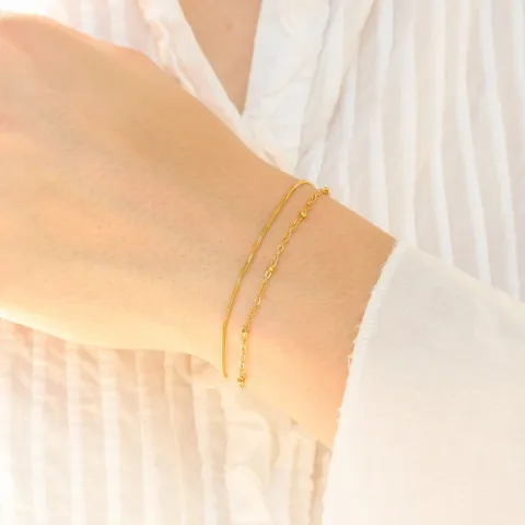 vattentät armband i förgyllt stål 16 cm + 5 cm x 3,0 mm  - OCEANA
