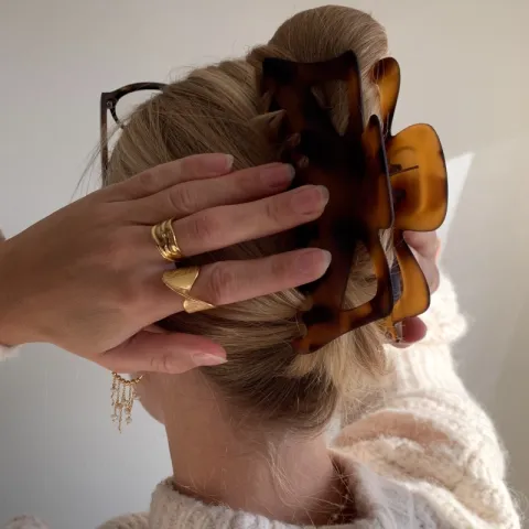 vattentät ring i förgyllt stål - OCEANA