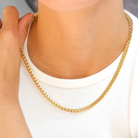 vattentät halsband i förgyllt stål - OCEANA