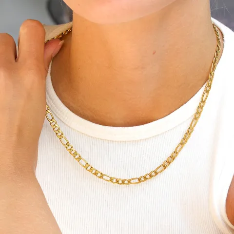 vattentät halsband i förgyllt stål - OCEANA