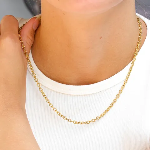 vattentät halsband i förgyllt stål - OCEANA