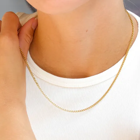 vattentät halsband i förgyllt stål - OCEANA