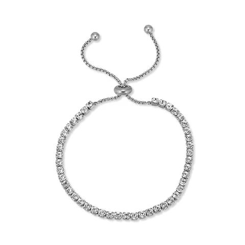 vattentät zirkon armband i stål - OCEANA