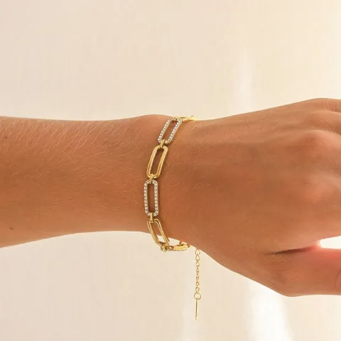 vattentät armband i förgyllt stål 16 + 5 cm x 7,0 mm  - OCEANA