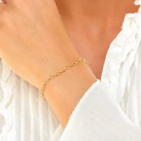 hjärta armband i förgyllt stål - OCEANA