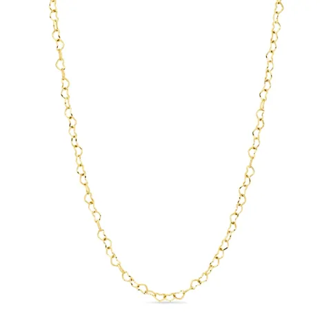 vattentät hjärta halsband i förgyllt stål - OCEANA