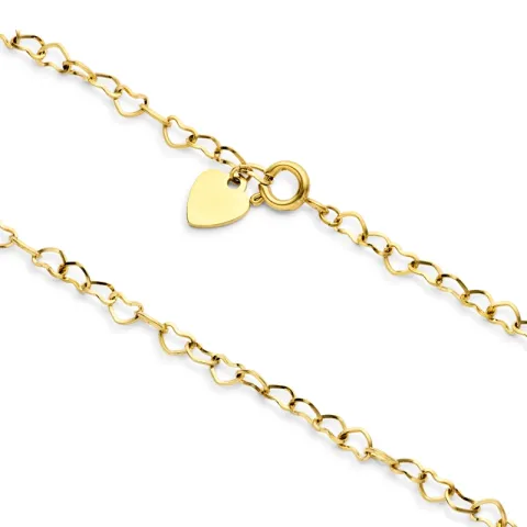 vattentät hjärta halsband i förgyllt stål - OCEANA