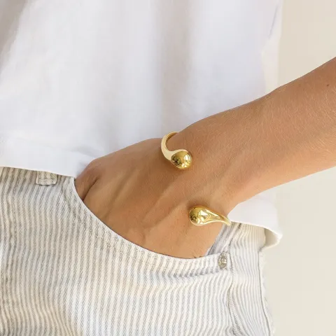 vattentät armring i förgyllt stål 59 mm x 13,0 mm  - OCEANA