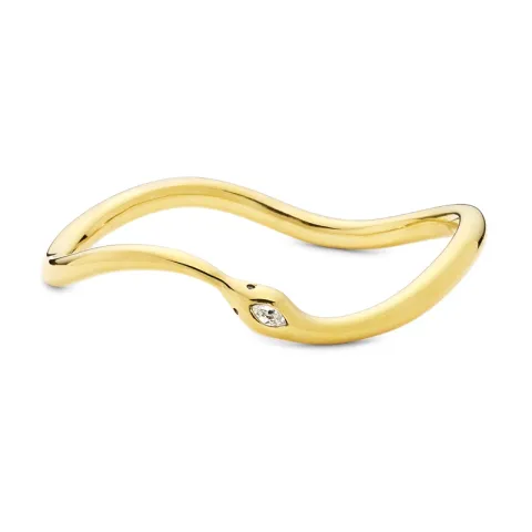 vattentät armring i förgyllt stål 60 mm x 7,6 mm  - OCEANA