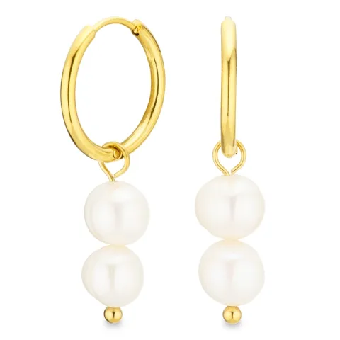 vattentät pärla creol i förgyllt stål - OCEANA