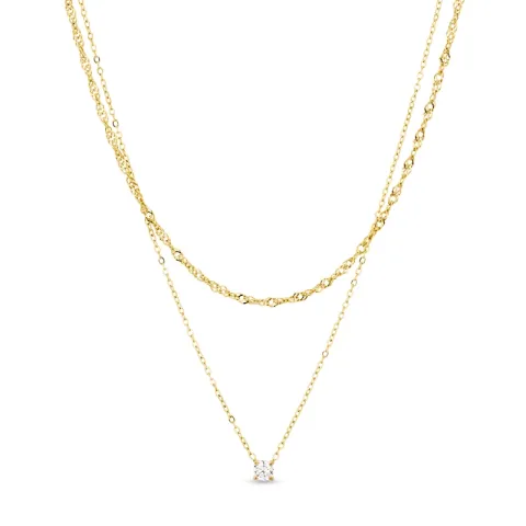 vattentät halsband i förgyllt stål - OCEANA