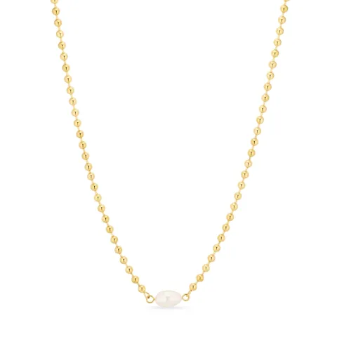 vattentät halsband i förgyllt stål - OCEANA