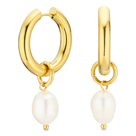 vattentät pärla creol i förgyllt stål - OCEANA