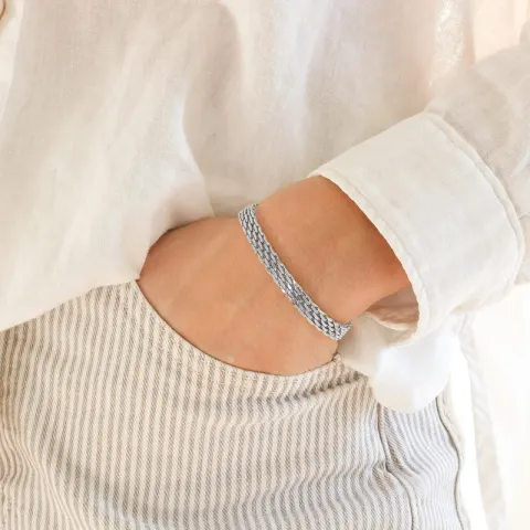 vattentät armband i stål 16 cm  + 5 cm x 6 mm  - OCEANA