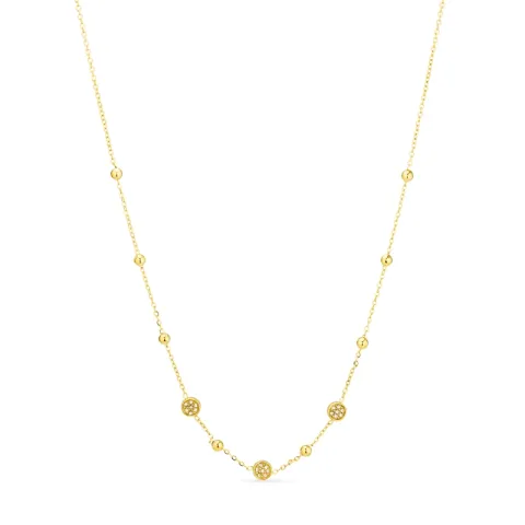 vattentät halsband i förgyllt stål - OCEANA