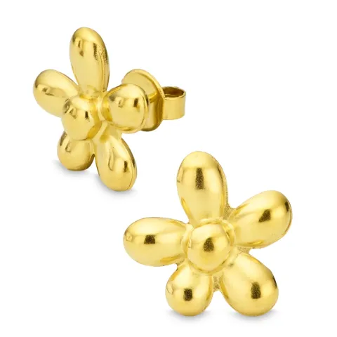 vattentät blommor örhängen i förgyllt stål - OCEANA