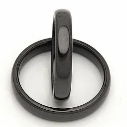 Vigselsringar i svart stål