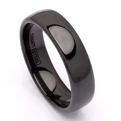 Vigselsring i svart stål