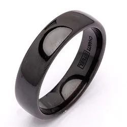 Vigselsring i svart stål