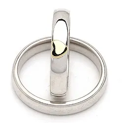 Vigselsringar i silver och 14 karat guld