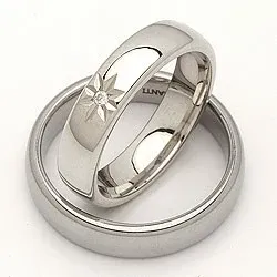 Vigselsringar i silver 0,020 ct