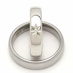 Vigselsringar i silver 0,020 ct