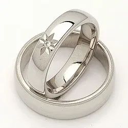 Vigselsringar i silver 0,020 ct