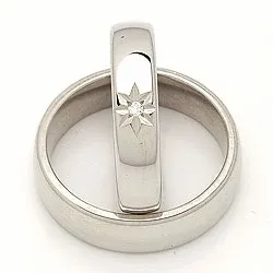 Vigselsringar i silver 0,020 ct