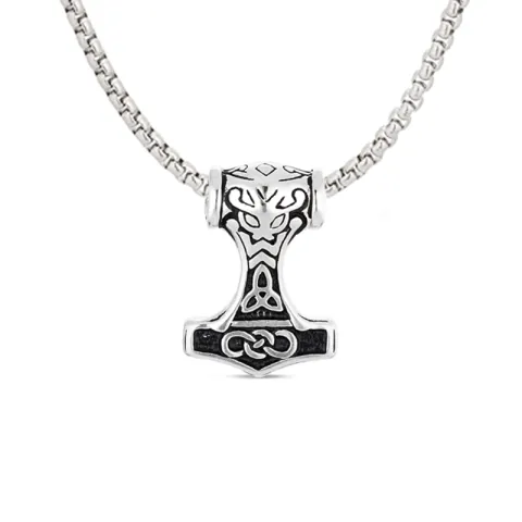 vattentät tors hammare halsband i stål - OCEANA