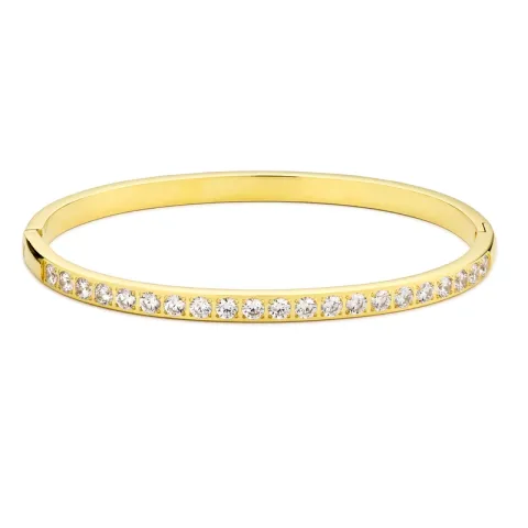 vattentät zirkon armband i förgyllt stål - OCEANA