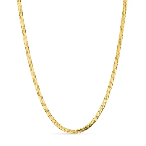 vattentät ormhalskedja i förgyllt stål 40+5 cm x 3 mm  - OCEANA