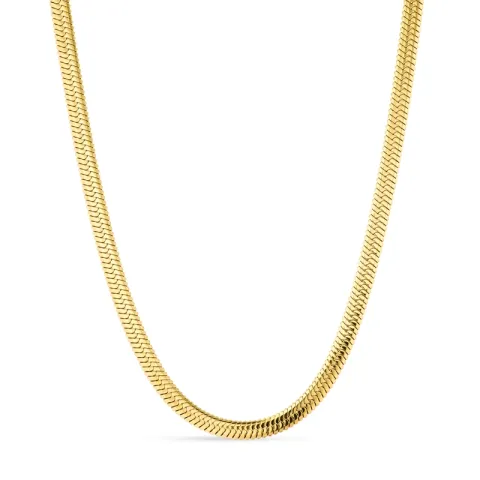 vattentät ormhalskedja i förgyllt stål 40+5 cm x 5 mm  - OCEANA