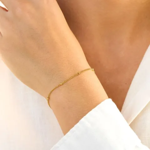 vattentät kula armband i förgyllt stål 16+5 cm x 2,0 mm  - OCEANA