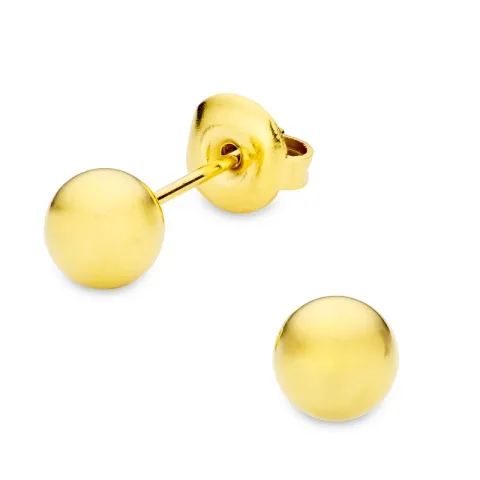 vattentät örhängestift i förgyllt stål - OCEANA