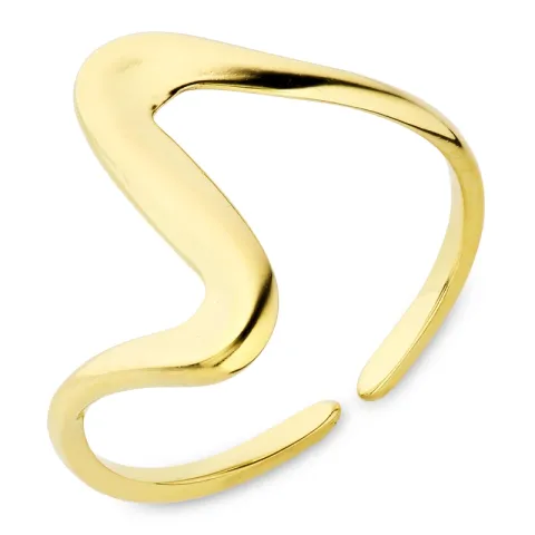 vattentät justerbar ring i förgyllt stål - OCEANA