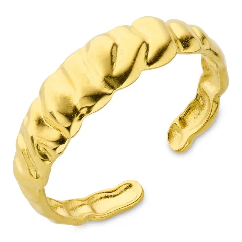 vattentät justerbar ring i förgyllt stål - OCEANA