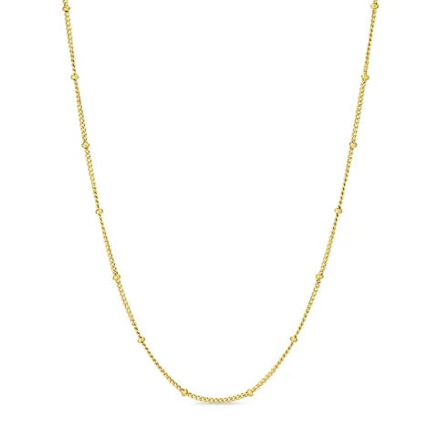 vattentät kulhalskedja i förgyllt stål  x 2,0 mm  - OCEANA