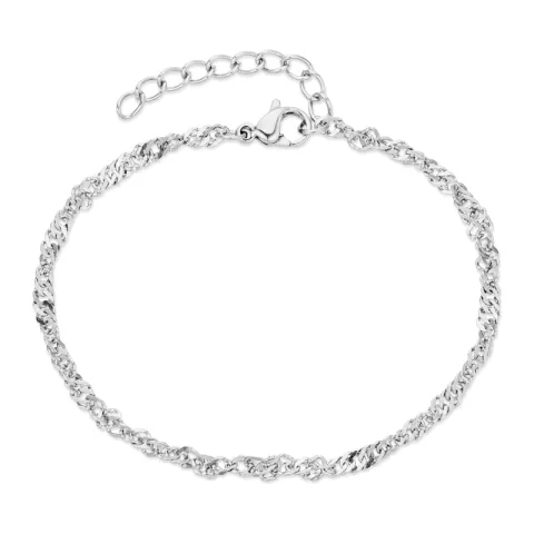 vattentät singapore armband i stål  x 2,5 mm  - OCEANA