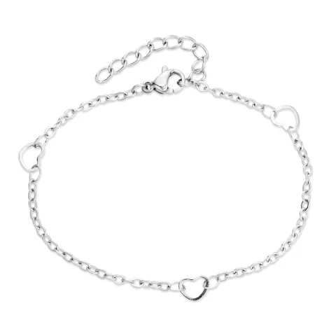 vattentät hjärta armband i stål  x 5,0 mm  - OCEANA