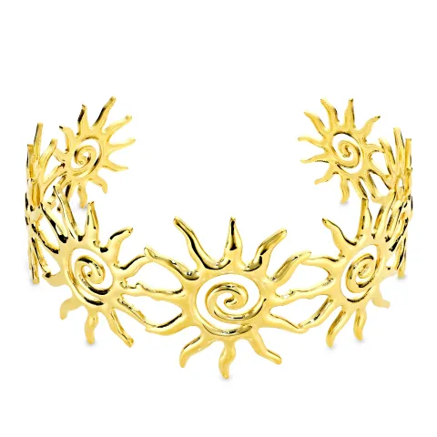 vattentät sol armring i förgyllt stål  x 35 mm  - OCEANA